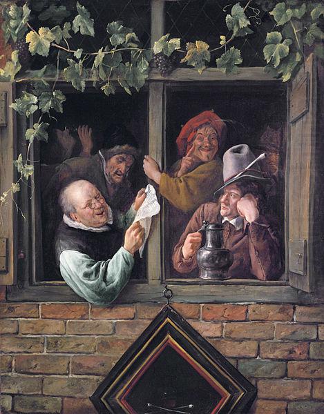 Jan Steen Rhetoricians at a Window china oil painting image